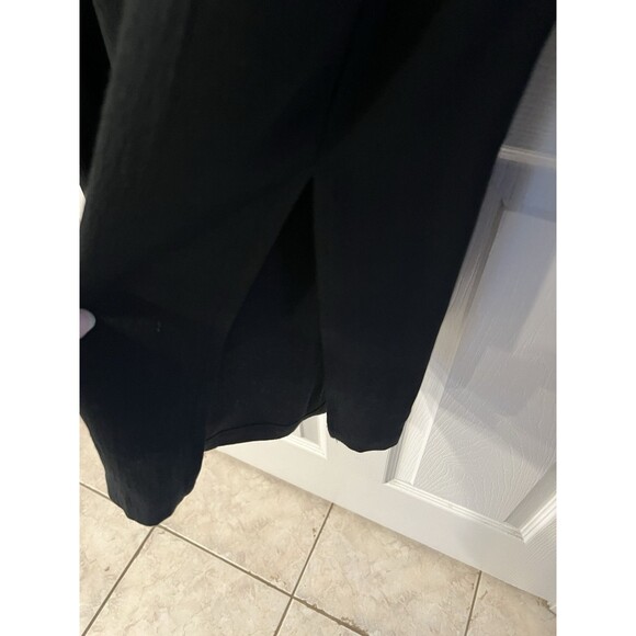 J Jill Babydoll Top Womens Size XL Long Sleeve Rayon Pleated Black Blouse - Picture 6 of 9